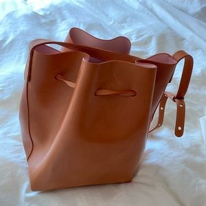 Mansur Gavriel Bucket Bag in Cammello/Rosa